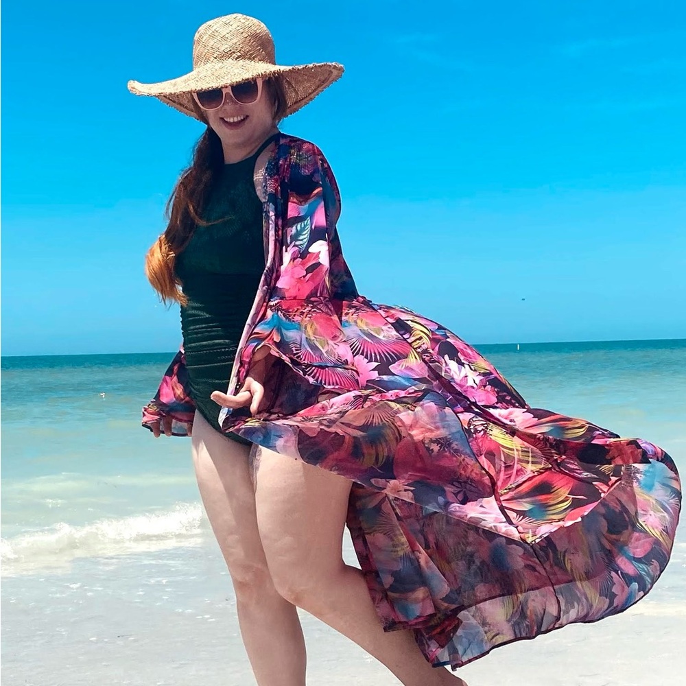 Torrid Tropical Print Women's Swim Cover-Up